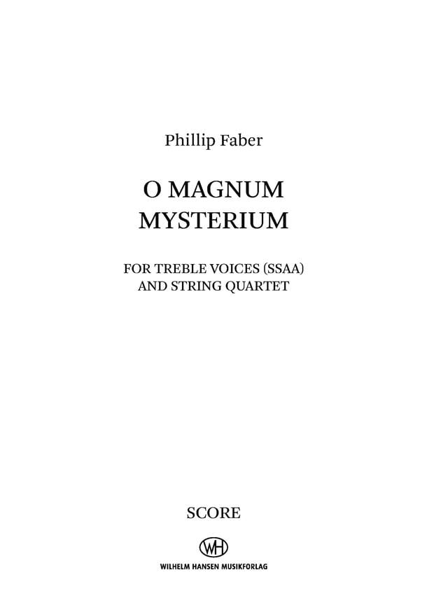 O Magnum Mysterium